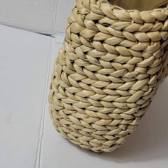 Straw Woven Cherry Embroidered Crossbody Bag in Natural - Picture 9 of 13